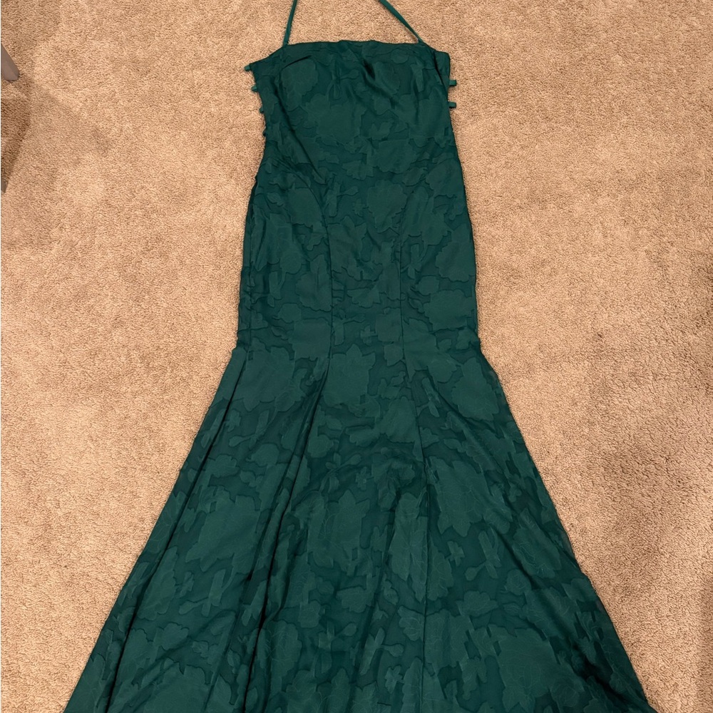 Emerald Green Evening Gown